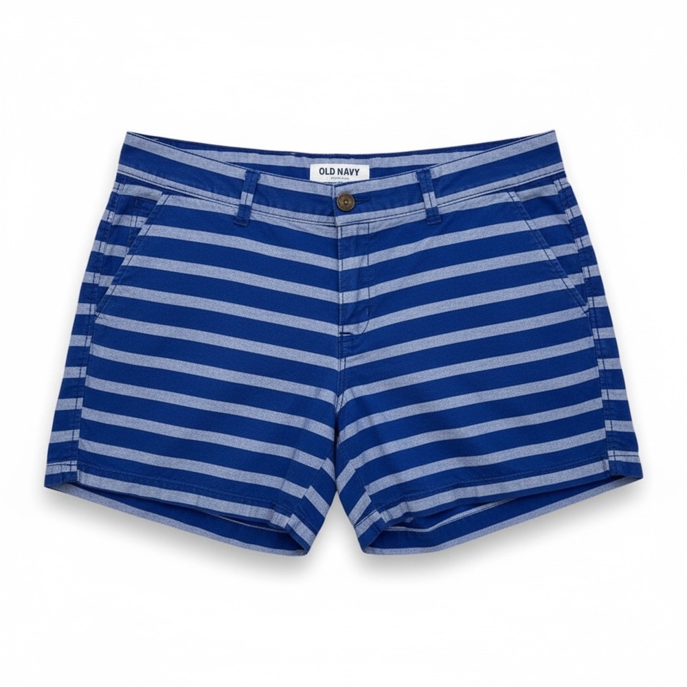 Old Navy | Chambray Blue Striped Shorts | 12